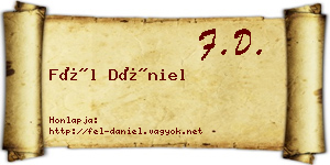 Fél Dániel névjegykártya